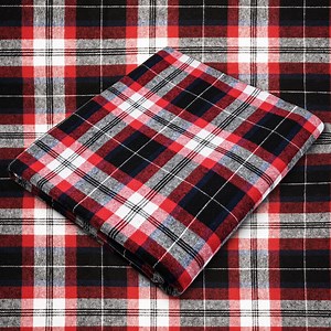Black Red White Tartan Plaid Flannel Fabric - 60" Wide - 100% Cotton - Sold by the Yard - for Shirts, Scarves, Pajamas & Blankets - Etsy