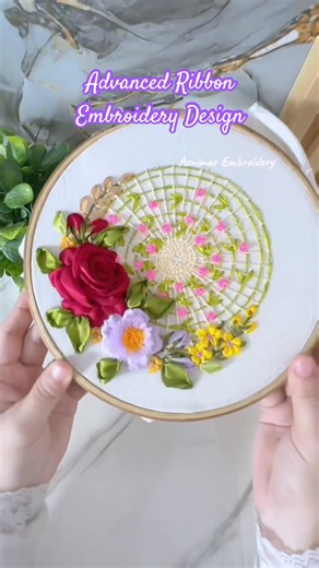 Advanced Ribbon Embroidery Design & Tutorial