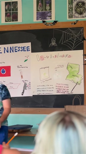 Our fifth and sixth graders shared their state reports this week, a beloved rite of passage in Waldorf Education. Through independent research, clear visuals, writing, and presentation, they bring the geography and history of each state to life. Each student presenter then takes questions from their classmates. Some students brought food to share that represents what they learned through their assignments. At this age, students are awakening to the wider world and developing a sense of belonging