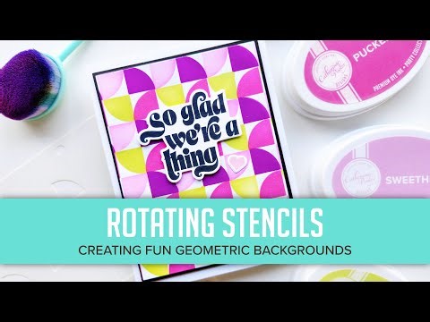 Rotating Stencils: Creating Fun Geometric Backgrounds