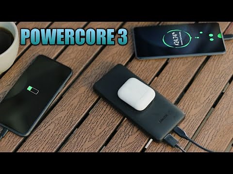 ANKER POWERCORE 3 REVIEW BEST WIRELESS POWERBANK PORTABLE CHARGER