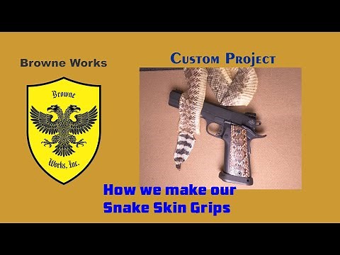 RIA 1911 A2 HC double stack Rattle Snake Skin grips