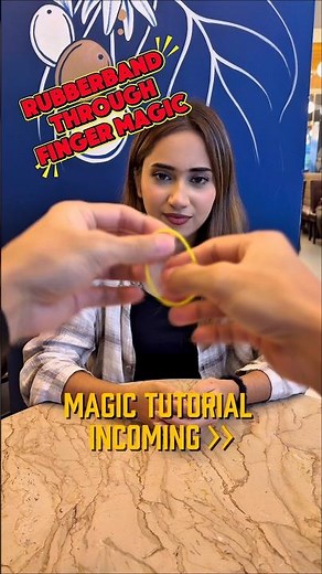 Rubber band through Finger - Magic Trick Tutorial
