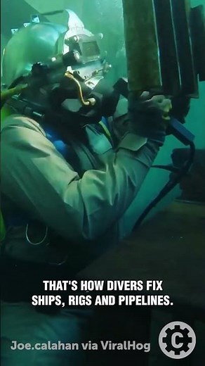Sparks Underwater? Watch This Skillful Welding in Action ⚡