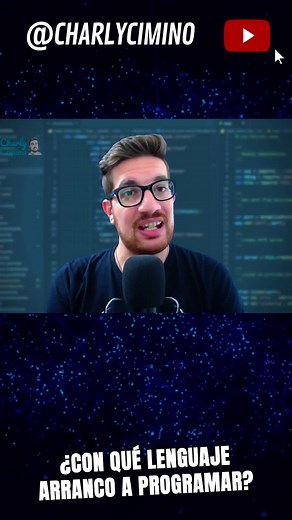 Con qué #LENGUAJE empiezo a #PROGRAMAR ❓ ¡SUSCRIBITE a mi canal de Youtube! ▶️ @charlycimino #codigo #programar #programacion #tecnologia #desarrollo #aprender #aprendizaje #gratis #informatica #software #algoritmo #principiante #novato #facil #facilyrapido #codigofacil #desdecero #paratodos #charlycimino #tutorial #curso #cursosonline #guia