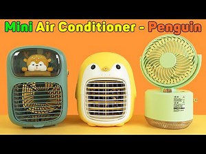 Mini Air Conditioner - Penguin Air Cooler Fan, Spray Fan Enjoy The Cool Summer | Unboxing & Review