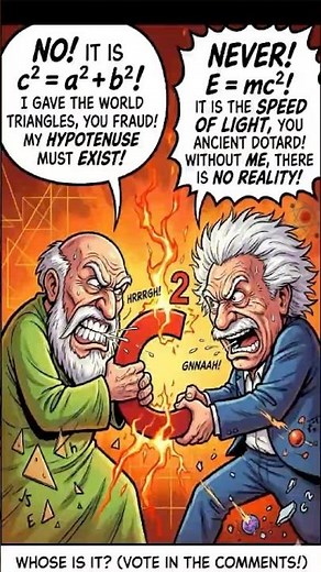 Pythagoras vs Einstein: The Battle for c square ! #maths #mathmagic #mathstricks