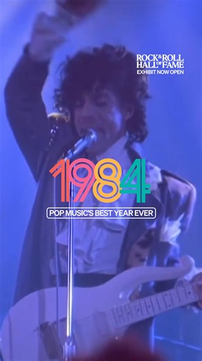 OPEN NOW ⚡ Check out our new exhibit dedicated to the year that changed pop music - 1984. What's your favorite song released in 1984? | Rock & Roll Hall of Fame