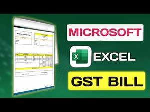 How To Make GST Bill in Excel || GST Bill Kaise Banaye