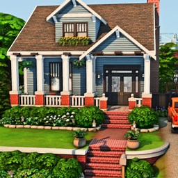 Basegame Craftsman Bungalow (No custom content)