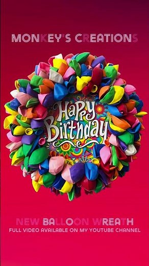 I Made a Wreath with Balloons! #craftideas #howto #happybirthday