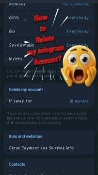 #shorts HOW TO DELETE YOUR TELEGRAM Account Permanently (Step-by-Step Guide)‎