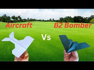 Aircraft vs B2 Bomber paper plane | How to make a paper airplane | MRM Arts & Crafts