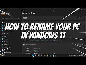 How to Rename Your PC in Windows 11