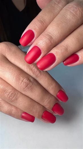 If Your Red Nails Don’t Hit This Hard… We Need to Talk. Matte red...