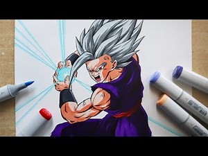 How to Draw Gohan Beast - Step By Step Tutorial | Dragon Ball