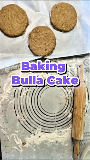 Ginger Bulla baking 101 What do you love to eat your bulla with? #jamaicanbulla