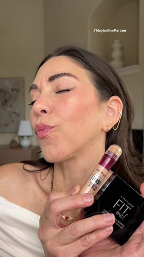 creaseless, airbrushed skin on these fine lines?🤝✨ the Instant Age Rewind Concealer Fit Me Powder duo from @Maybelline NY is unmatched! 🙌🏼 no idea what this sorcery is, but I like it! Shop these @Walmart #maybellinepartner #beautytok #makeuphacks