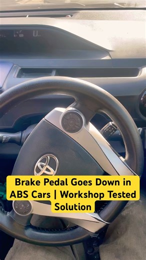 ABS Car Brake Pedal Goes Low After Shoe Change | How to Fix It Properly #aliautoworkshop