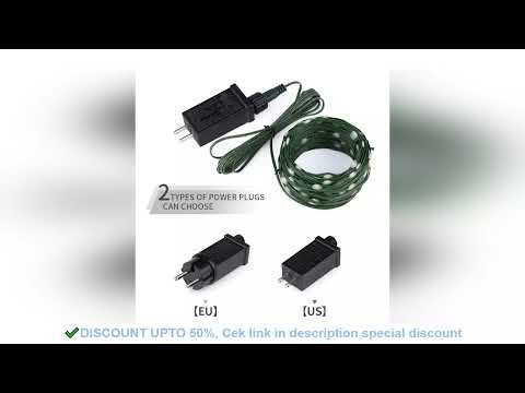 50M 100M 24V LED Christmas lights Green Wire Leather Fairy Lights String Waterproof Outdoor Garden