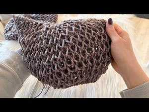 Easy Elongated Rib & Stockinette Knitting Tutorial | Fast & Fluffy Two-Row Knitting Tutorial