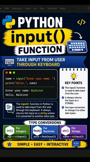 Python Input and Output Program | input() and print() Function Explained | Python Tutorial #python