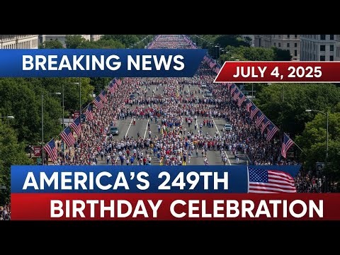 LIVE: America's 249th Birthday Celebration in Washington DC | Massive Parade & Fireworks Display