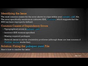 Resolving flutter pub get failed Errors: A Quick Guide to Fixing Common Dependency Issues