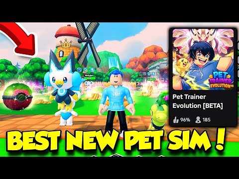 THE BEST NEW PET SIMULATOR GAME IS FINALLY OUT!! *ITS LIKE POKEMON*