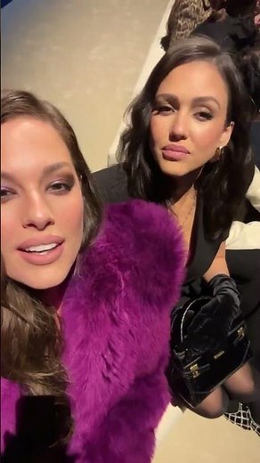 Model Ashley Graham Gets Ready For Balmain Fashion Show