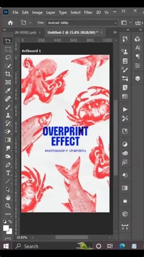 Must Have Overprint Effect in Photoshop for Posters & Branding | Graphic Design Tutorial i#viral