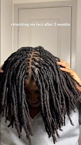Loc Retwist #locs #loccommunity #locretwist