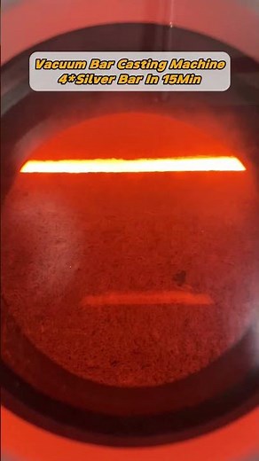 Vacuum Silver Ingot Casting | 4 Mirror-Finish Silver Bars in 15 Minutes