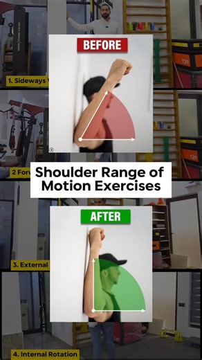 New Age Rehab Gurugram on Instagram: "Learn how to Improve Your Shoulder Range of Motion!! In this video, I'll show you how to improve your shoulder range of motion. This includes flexion, extension, external rotation, and internal rotation. These Exercises are useful in conditions where Shoulder Range of Motion is restricted or to maintain ROM like; - Frozen Shoulder - Post Operative Shoulder etc For more details please Call: 9999862434/ 7507070735 Full Video on YouTube: https://youtu.be/I4HcyV