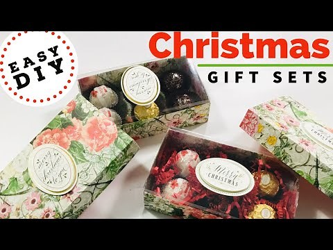 mmm...mmm GOOD! Easy DIY Christmas Gift Sets...YUMMY!! DIY Candy Boxes / GREAT CHRISTMAS GIFT
