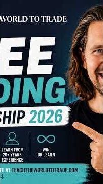 FREE Trading Scholarship 2026 | Learn to Trade Like a Professional
