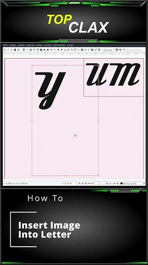 How to insert an image into a letter in Scribus