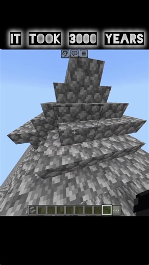 It took 3000 years to build #shorts #minecraft #minecraftshorts