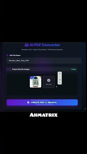 Image to PDF Converter Online – Fast & Free | Using HTML, CSS, JS #convert #convertpdf #shorts #tech