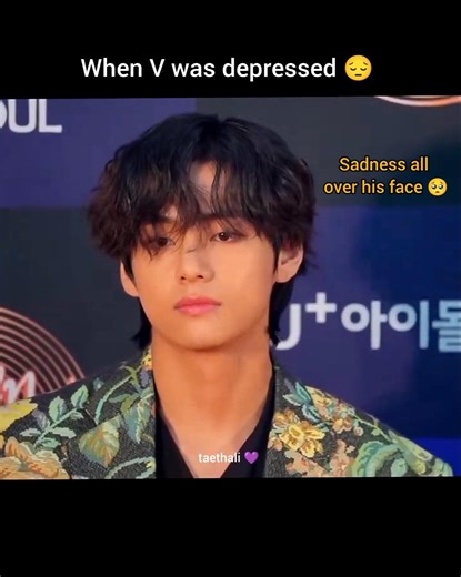 When Taehyung was depressed 😔 🥺