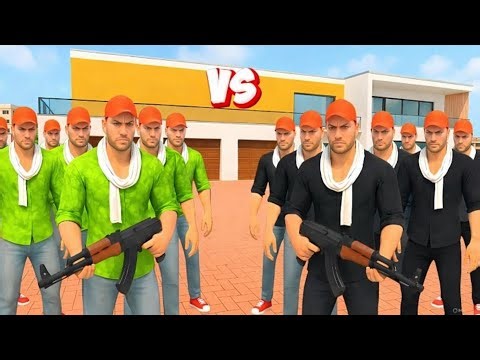 Franklin Green Gang Vs Black Gang 🤯💥 Indian Theft Aura Simulator 😈💥