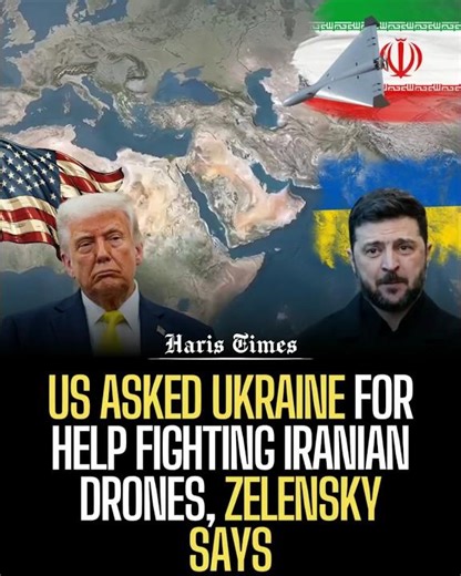 US asked Ukraine for help fighting Iranian drones, Zelensky says