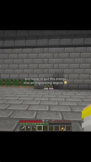 Minecraft Meme: Bro Needs to Put This Energy Into an Engineering Degree 😭