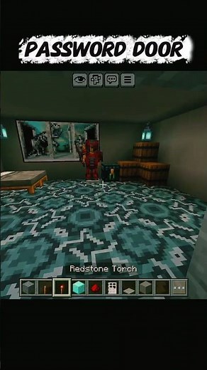 How to Build a PASSWORD DOOR in Minecraft! 🔐