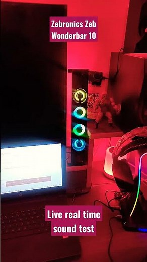 Zebronics Zeb Wonderbar 10 USB Powered 2.0 Computer Speaker with RGB Lights | real time sound test
