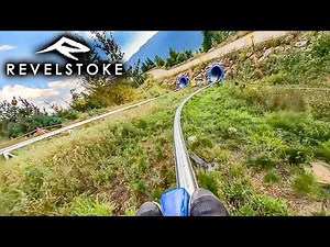 THE PIPE - Revelstoke Mountain Roller Coaster - POV - British Columbia, Canada