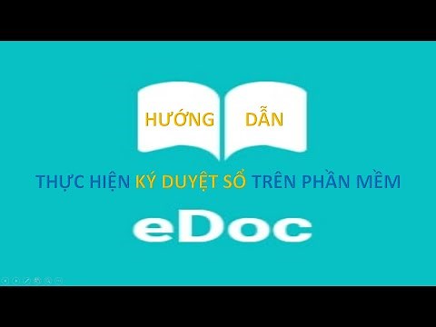 Hướng dẫn ký duyệt sổ trên phần mềm eDoc cho Giáo viên chủ nhiệm và Giáo viên bộ môn