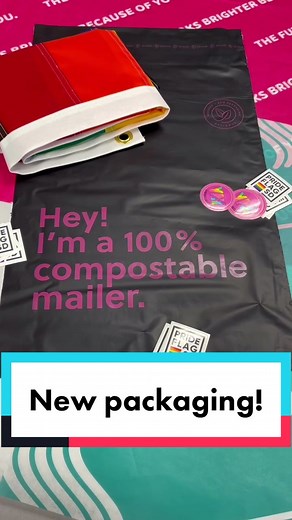 New sustainable packaging! Just in time for Pride. #queerbusiness #gaytiktok #gay #fyp #queer #lgbtqia #rainbowflag #pride #lesbiantiktok #packaging