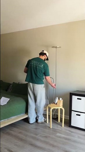 Adding the IKEA Isjakt floor lamps to our bedroom.