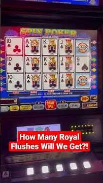 29 Shots at 4 to The Royal Flush! How Many Can We Get?! #videopoker